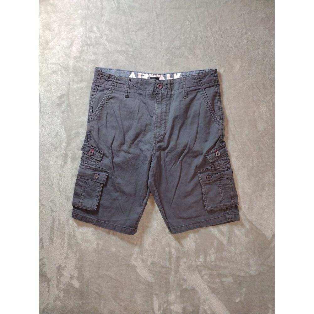 Airwalk Cargo Shorts Boys 18 Gray Streetwear Skater Casual